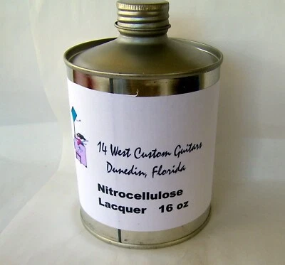 Nitrocellulose Lacquer Catalyzed,Full 16oz (not8oz) instrument CLEAR High Gloss - Image 1 of 4