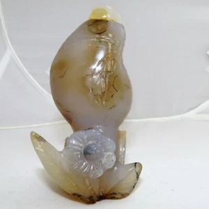 3.25" Old Chinese Carved Carnelian Agate Figural Snuff Bottle of Fruit & Flowers - Picture 1 of 12
