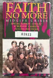 FAITH NO MORE - MIDLIFE CRISIS SPECIAL EDITION 3 TRACK CASSETTE - FREE POSTAGE - Picture 1 of 5