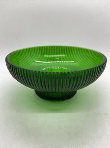 Jarrón de flores vintage verde esmeralda 4054 verde esmeralda acanalada - Imagen 1 de 11