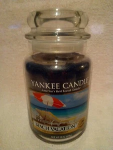 Yankee Candle Beach Vacation Large 22 oz Single Wick Housewarmer Jar NEW - Picture 1 of 5