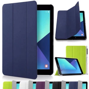 Slim Smart Flip Case Cover for Samsung Galaxy Tab E 9.6" T560, A 10.1" T580 T585 - Picture 1 of 17