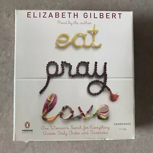 Eat Pray Love by Elizabeth Gilbert (CD, Unabridged ,Audio Book) - NEW SEALED - Imagen 1 de 3