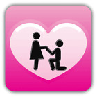 Couple Love Heart Young Car Bumper Sticker Decal  ''SIZES''