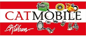 B. Kliban Cat Mobile - Pomegranate - 20 inches - 10 Cat Shapes - New - Picture 1 of 2