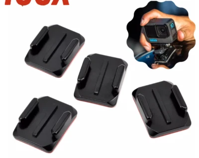 SHOOT (4) Curved 3M Sticky Mounts Adhesive Pads Helmet GoPro HERO 13/12/11/10/9/8/7/6