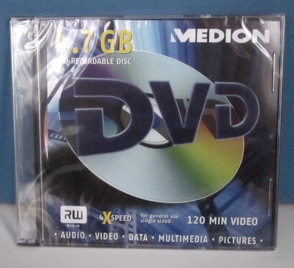 Medion   DVD   4.7 GB   120 Min.   4Xspeed   NEU - Bild 1 von 1