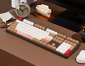 Clavier mécanique rapide sans fil silencieux ABKO AKN10BT 8K chocolat 45 g déclencheur - Photo 1/21