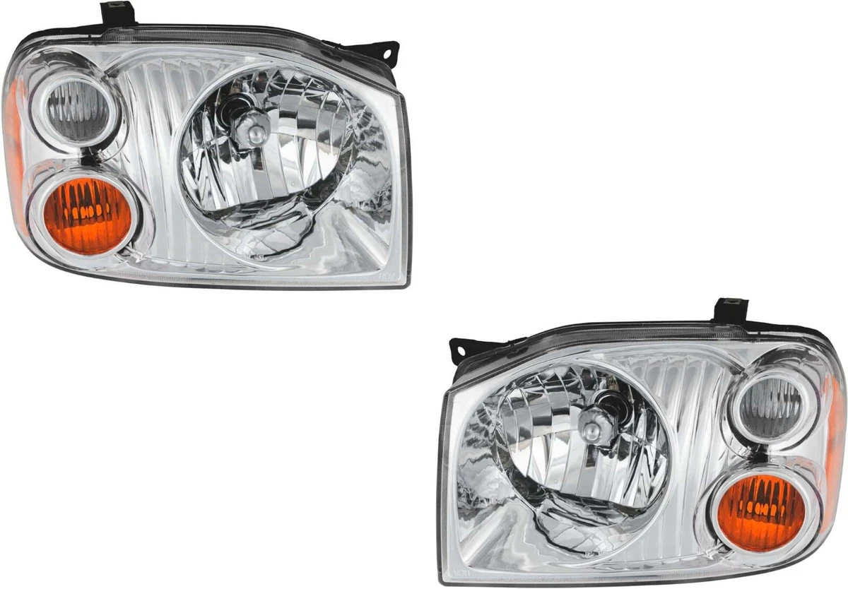 Go-parts » 2001 – 2004 Nissan Frontier Faros Delanteros (XE Con Bisel De Aluminio) – Izquierdo (conductor) De Repuesto