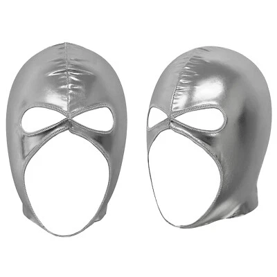 1Pcs Unisex Sexy Funny Patent Leather Mask Headgear for Themed Party Cosplay - Image 1 of 3