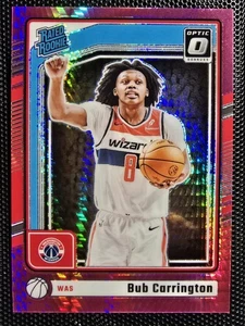 2024-25 Panini Donruss Optic Rated Rookie Bub Carrington RC Pink Hyper Prizm - Picture 1 of 2