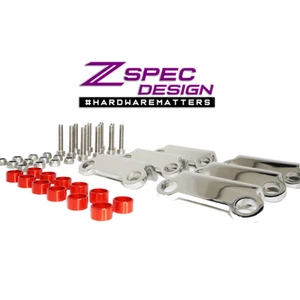 Polished Stainless Coil Brackets Kit for '90-99 Z32 300zx - Picture 1 of 20