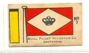 1920-40 MORROW Flags & Funnels Card 7- Royal Packet Navigation Co. AMSTERDAM - Picture 1 of 2