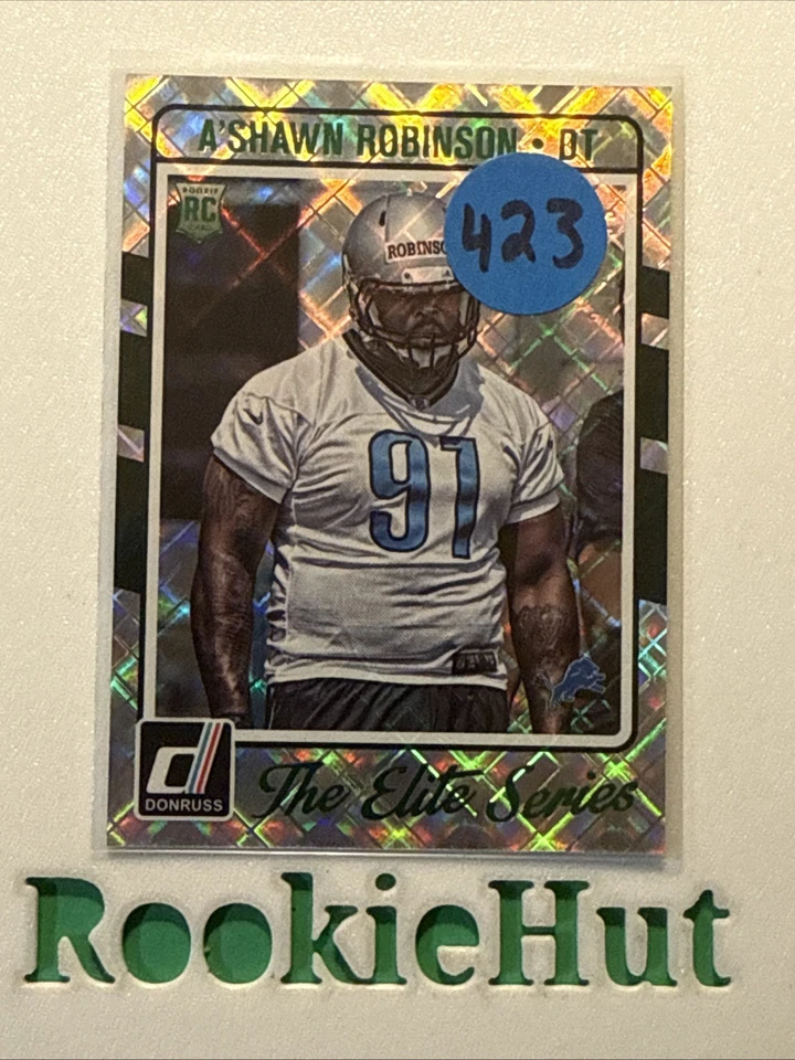 2016 Donruss #15 A'Shawn Robinson The Elite Series Rookies #/999 RC - Image 1 of 2