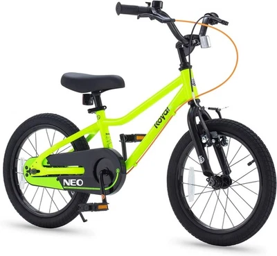 Bicicleta RoyalBaby Niños, Aluminio Ligero 16 18 Pulgadas 18 Pulgadas, Verde Lima  Foto 1 de 4