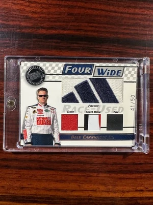 Dale Earnhardt Jr. 2008 Press Pass Race Used Relics /50 Suit Glove Metal Tire - Image 1 of 2
