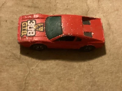 Ferrari Racebait 308 GTB Hong Kong vintage 1977 Mattel Hot Wheels rojo - algunos Wea Foto 1 de 4