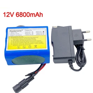 12V 6800mah 6.8Ah Rechargeable Battery Pack with BMS + 12.6V Charger - Picture 1 of 15