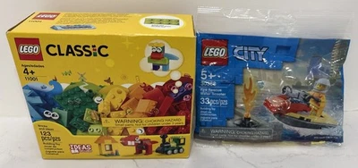 LEGO 11001 Classic Bricks and Ideas 123pcs & LEGO city 30368 Fire Rescue 33pcs - Image 1 of 4