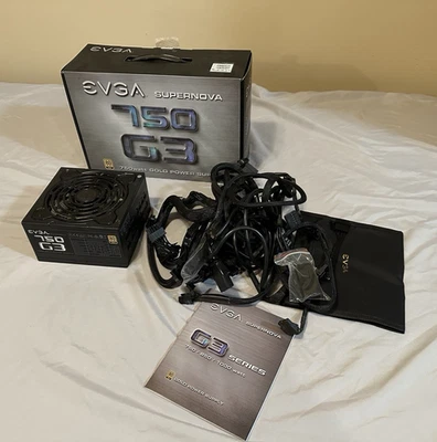 EVGA SuperNova 750 G3 80 PLUS Gold 750W Desktop Power Supply - Image 1 of 3