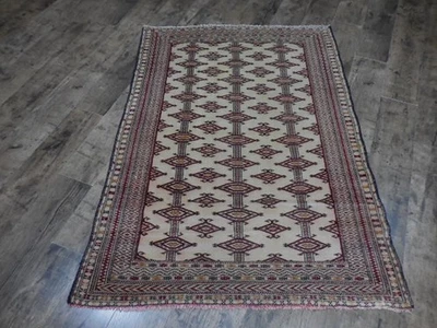 Authentic Vintage Turkish Rug,Geometric Turkish Anatolian Rug 3.4x4.9 Ft - Image 1 of 4