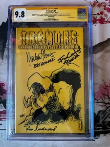 Tremors #1 CGC 9.8 signiert/skizziert von Tone Rodriguez signiert Michael Gross + mehr - Bild 1 von 3