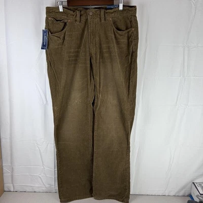 Polo Ralph Lauren Pants Mens 36x32 Brown Corduroy 5 Pocket Straight Classics - Image 1 of 4