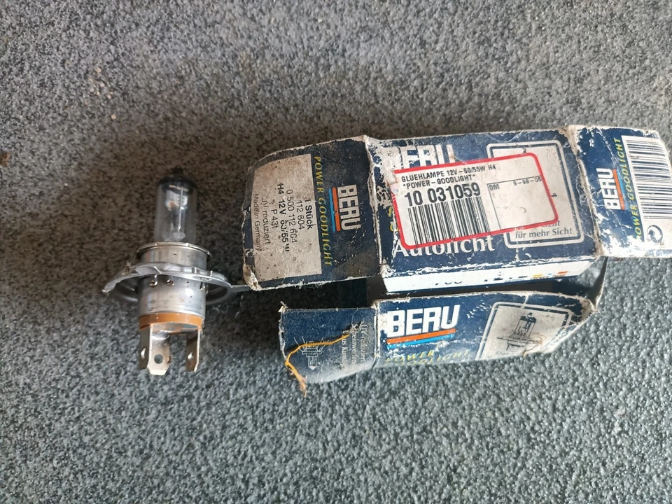 Glühlampe Auto BERU, , 12 V - 60/55W H4,Halogenlampe Auto BERU Scheinwerfer Auto - Bild 1 von 1