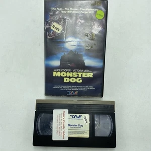 Monster Dog Horror VHS Tape Clamshell Trans World Entertainment (Alice Cooper) - Picture 1 of 9