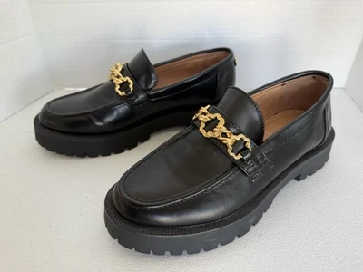 Sam & Libby Women’s SIZE 7 Black Remi Lug Sole Chunky Loafers Shoes PREOWN EXCEL - Image 1 of 4