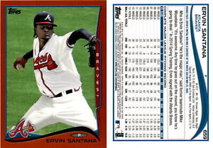 Ervin Santana 2014 Topps Orange Baseball Card 659  Atlanta Braves