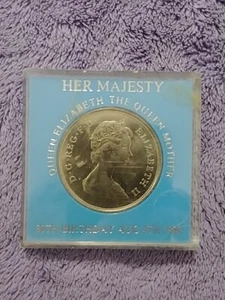 The Queen Mother Elizabeth II August 4th 1980 Commemoative Coin Copper-Nickel - Picture 1 of 5
