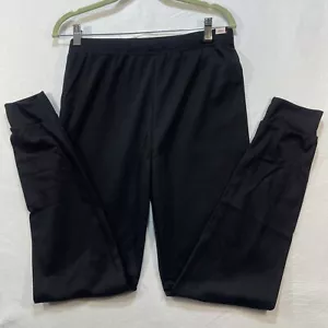 G.H. Bass & Co. Athleisure Leggings Womens Size XXL Black Joggers - Picture 1 of 6