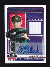 2023 Panini Stars & Stripes CAIN MCCLELLAND 🔥 U18 World Cup Jersey Auto 09/72