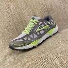 Women?s Brooks Cascadia Trail Running Shoes Athletic khaki neon green Size 8 B