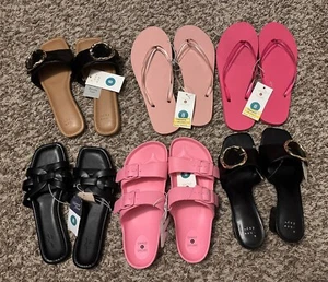 Shade & Shore Wild Fable Women's Sandals Sydney Brynn Indi Edna - Size 9 Lot - Picture 1 of 7