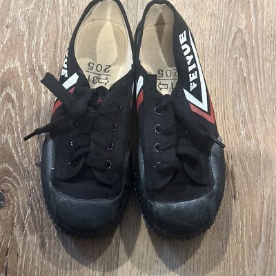 Feiyue Top One Martial Arts Shoes Black Ergonomic Wide Toe Box Play kids Size 13 - Image 1 of 4