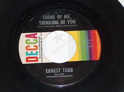 45 RPM Ernest Tubb Be Better To Your Baby, Thinking Of You Decca Vinyl 31614 EX - Image 1 of 4