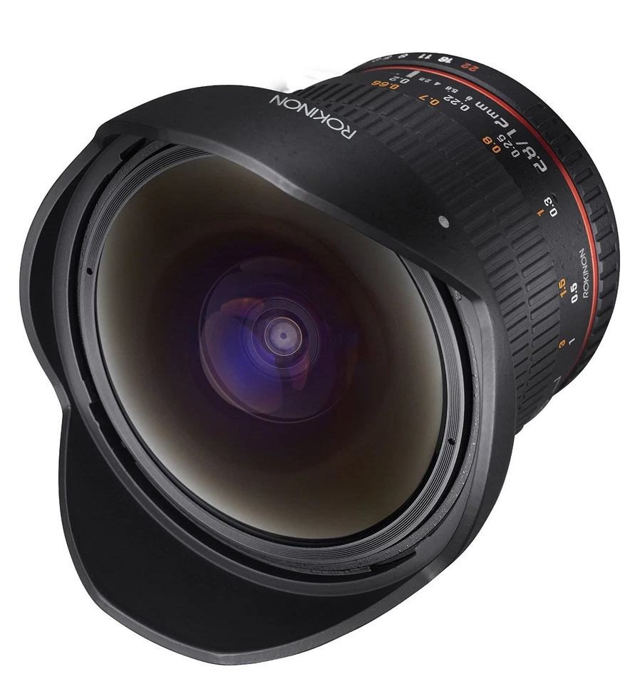 Rokinon 12mm F2.8 Super Wide Angle Fisheye Lens for Canon EF Digital SLR - 12M-C - Image 1 of 2