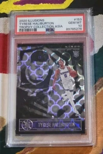 Tyrese Haliburton RC Trophy Collection 2020 Illusions #153 PSA 10  Low POP - Picture 1 of 2