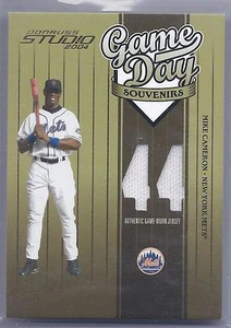 2004 Donruss Studio Baseball Mike Cameron New York Mets Jersey Card #245/250 - Picture 1 of 2