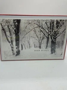 3er Set American Greetings Weihnachtskarten Neu 16 Snowy Woods Warme Wünsche  - Bild 1 von 2