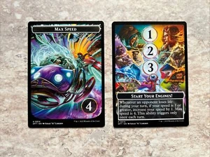 4x Aetherdrift Max Speed   Start Your Engines Double-Sided Tokens (14) - Picture 1 of 1