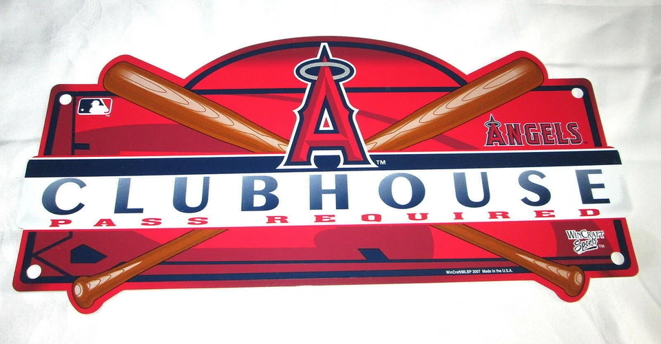 ANAHEIM ANGELS (Los Angeles) CLUBHOUSE SIGN #02 - NEW - Image 1 of 1