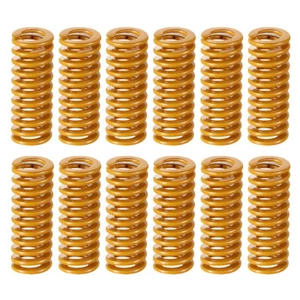 12pcs Stahl Gelb Beheizte Bett Quellen 3D Zugfeder Stahl Erhitzt Bett Zubehör - Afbeelding 1 van 11
