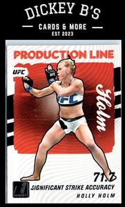 2022 Donruss UFC Production Line #10 Holly Holm - Picture 1 of 2