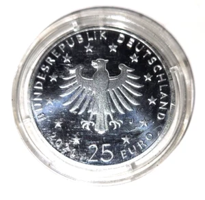 25 €uro 2021 DE Geburt Christie incl. Münzkapsel Gedenkmünze, Prägezeichen „J“ - Bild 1 von 5