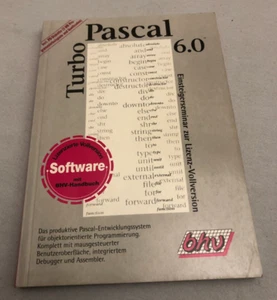Turbo Pascal 6.0 Einsteigerseminar zur Lizenz Vollversion, bhv Verlag 1993 - Bild 1 von 3