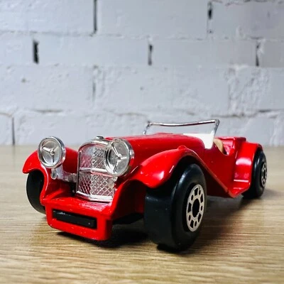 SS 100 Jaguar SS100 Red Matchbox Superfast MB47 Brown Interior Macau 1983 MINT - Image 1 of 4