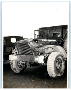 Vintage Photo 1953, Beet up Jeep, US Army Base, England ,JNHC 4.5x3.5 - Picture 1 of 2